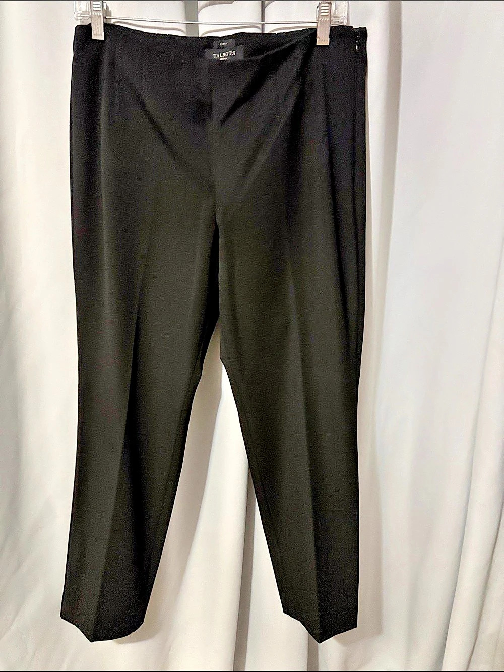 Talbots Curvy Petite Straight Leg Pants in Black Size SP